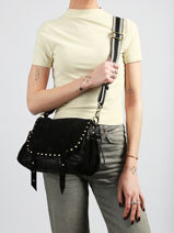 Sac Bandouli�re Vintage Cuir Mila louise Marron vintage 3861XVC-vue-porte