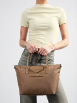 Sac Port� Main Smart Kba Nylon Lancaster Beige smart kba 36-vue-porte