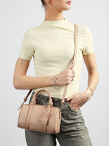 Sac Bandouli�re Milano Ana Cuir Lancaster Beige milano ana 101-vue-porte