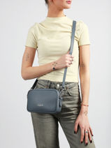 Sac Bandouli�re Donna Ama Cuir Lancaster Bleu donna ama 66-vue-porte