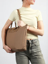 Sac Cabas A4 Smart Lancaster Marron smart kba 31-vue-porte