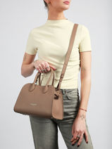 Sac Port� Main Donna Hopper Cuir Lancaster Beige donna hopper 120-vue-porte