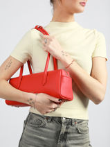 Schoudertas Donna Cube Leder Lancaster Rood donna cube 128-vue-porte