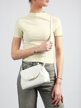 Sac Bandouli�re Milano Pia Cuir Lancaster Blanc milano pia 130-vue-porte