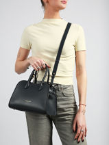Handtas Donna Hopper Leder Lancaster Blauw donna hopper 120-vue-porte