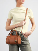 Sac Bandouli�re Milano Ana Cuir Lancaster Marron milano ana 101-vue-porte