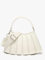 Sac Port� �paule Lenglen Cuir Lacoste Blanc lenglen NU5011DP