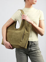 Schoudertas Vintage Leder Mila louise Zilver vintage 23030V-vue-porte