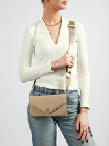 Clutch Miniprix Beige saffiano F5017-vue-porte