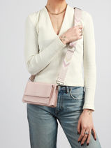 Cross Body Tas Saffiano Miniprix Roze saffiano F5023-vue-porte
