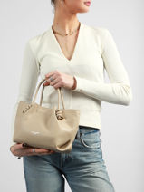Sac Port� Main Noeud David jones Beige noeud CM8487-vue-porte