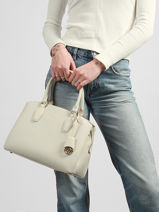Sac Port� Main Dune Polyurethane David jones Blanc dune CM7252-vue-porte