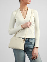 Cross Body Tas French Polyurethaan David jones Wit french CM7342-vue-porte