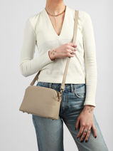 Sac Bandouli�re French Polyurethane David jones Marron french CM7342-vue-porte