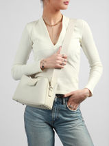 Cross Body Tas City Polyurethaan David jones Wit city CM8303-vue-porte