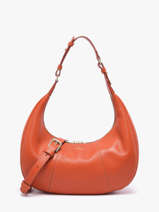 Sac Bandouli�re Juliette Cuir Le tanneur Orange juliette TJET1402