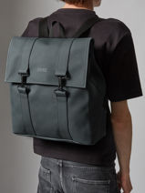 Msn Bag - Sac � Dos 1 Compartiment + Pc 15" Rains Bleu city 13300-vue-porte