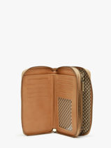 Portefeuille Cuir Mila louise Beige vintage 3875XC-vue-porte