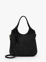 Sac Bandouli�re Vintage Cuir Mila louise Noir vintage 23059V