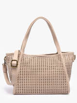 Sac Port� �paule Et Bandouli�re Tresse Miniprix Beige tresse 19753