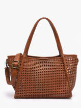 Sac Port� �paule Et Bandouli�re Tresse Miniprix Marron tresse 19753
