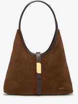 Sac Port� �paule Vintage Cuir Nat et nin Marron vintage ROMEO