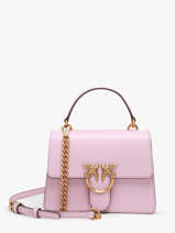 Sac Port� Main Love Bag Icon Cuir Pinko Rose love bag icon A0F1