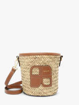 Sac Bandouli�re Paille Nat et nin Beige paille PL