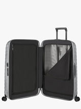 Valise Rigide M Proxis Samsonite Argent proxis CW6002-vue-porte