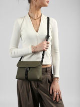 Sac Bandouli�re City Polyester Recycl� Ucon acrobatics Vert city YURI-vue-porte