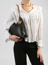 Sac Port� �paule Indie Cuir Michael kors Noir indie S6A50C6L-vue-porte