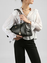 Sac Port� �paule Dryden Cuir Lauren ralph lauren Noir dryden 31P06068-vue-porte