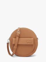 Sac Bandouli�re Dorine Cuir Nathan baume Marron nathan 32PO