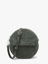Sac Bandouli�re Dorine Cuir Daim Nathan baume Vert nathan 32PS