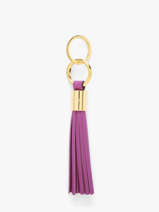 Porte-clefs Premier Flirt Cuir Lancel Violet charms A12922