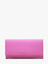 Portefeuille N City Continental Cuir Nathan baume Rose original n 185N