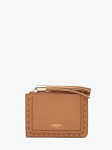 Porte-cartes Premier Flirt Cuir Lancel Marron premier flirt A14033