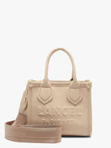 Sac Bandouli�re Mini Jour Cuir Lancel Beige jour A14078