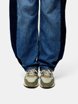 Sneakers En Cuir Hoff Vert men 12602403-vue-porte