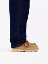 Derby Veterschoenen Uit Leder Clarks Bruin men 26186419-vue-porte