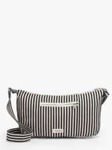 Sac Bandouli�re Spring Striped Coton Rivedroite Noir spring striped MCHASTRI
