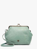 Sac Bandouli�re Heritage Cuir Biba Bleu heritage BT22