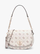 Sac Bandouli�re Emelie Logo Polyester Guess Blanc emelie logo GP992820