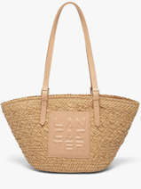 Sac Port� �paule Le Panier Lancaster Beige le panier 80