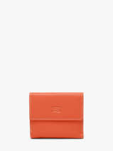 Porte-monnaie Caviar Cuir Crinkles Orange caviar 14068