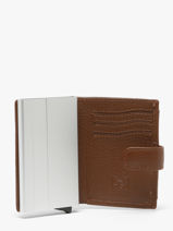 Portefeuille Caviar Leder Crinkles Bruin caviar 14600-vue-porte