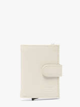 Portefeuille Caviar Cuir Crinkles Beige caviar 14600