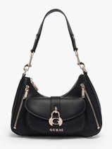 Sac Port� �paule Jessa Polyester Guess Noir jessa BG836218