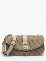 Sac Bandouli�re Jessa Polyester Guess Marron jessa JG836220