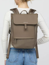 Business Rugzak 1 Compartiment Met 15" Laptopvak Kapten and son Bruin backpack C-vue-porte